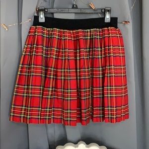 COPY - Red plaid xhilaration skirt never used